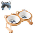 Ceramic Cat Bowl Dog Bowl Single And Double Pet Bowl Cat Dog Feeder Water Bowl With Stand Feeding Dish Food Bowl Pets Supplies