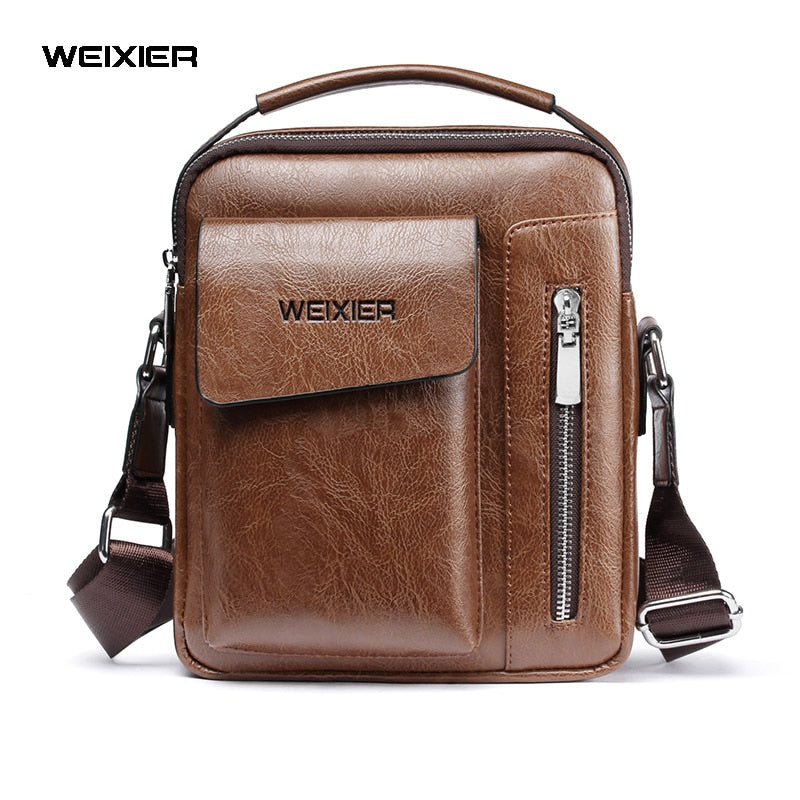 WEIXIER Men Shoulder Bags Crossbody Bag Multi-function Men&