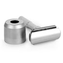 Kit de maquinilla de afeitar de seguridad ajustable QSHAVE, soporte para kit de afeitado para hombres, maquinilla de afeitar, estuche para eliminación de cuchillas, juego de 15 cuchillas