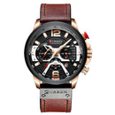 CURREN Luxury Brand Men Analog Leather Sports Watches Men&