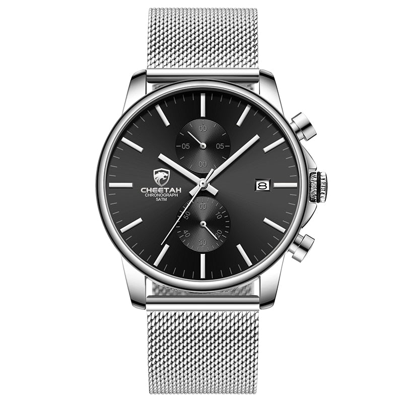 Nuevos relojes CHEETAH para hombre, relojes de cuarzo deportivos de moda de marca de lujo, reloj cronógrafo de acero inoxidable para hombre, reloj Masculino