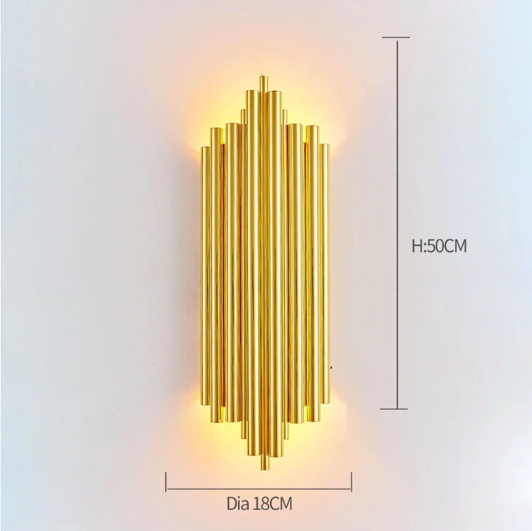 Fast shipping Crystal Golden Modern Indoor Wall Light For Bedroom Bedside Living Room Decoration LED Sconce Lamp Bathroom