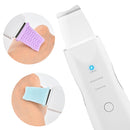 Ultrasonic Skin Scrubber Rechargeable Ion Deep Face Cleaning Vibration Massager Acne Blackhead Removal Cleanser Exfoliating Pore