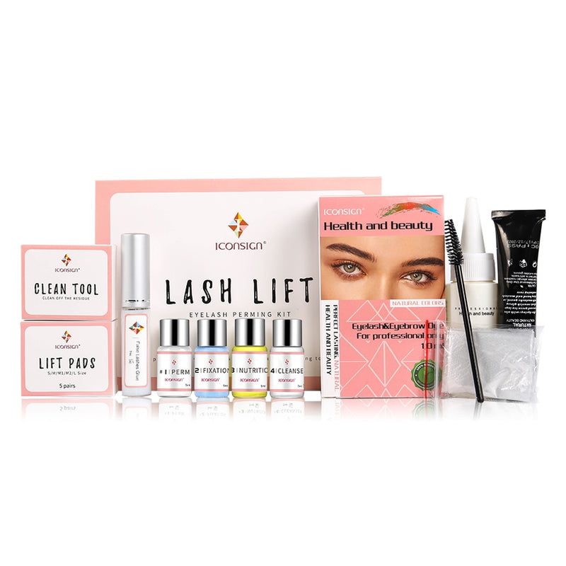 Lash Lift Kit und Eyelash Eyebrow Dye Tint Kombination Verwenden Sie Lash Lift Eyebrow Dye Tint Make Eye Lash Brow Charming Eye Makeup Set