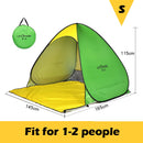 Full Automatic Camping Tent With Door Window Anti-UV Awning Tents Quick Opening Outdoor Sunshelter For 1-4 People Sunproof X147B