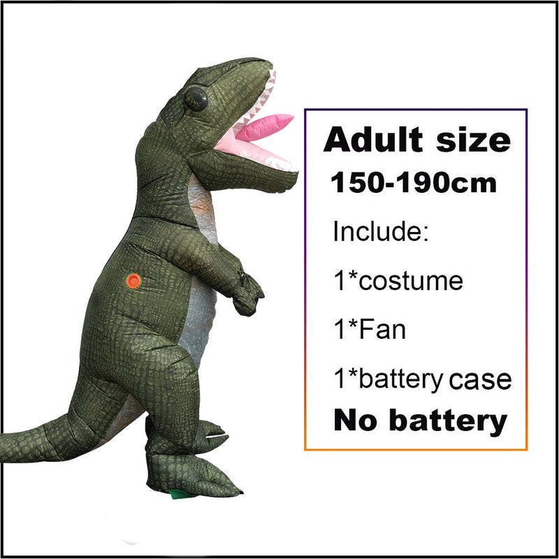 Disfraz inflable de dinosaurio t-rex para adultos, Cosplay de Halloween, Anime, Carnaval, Disfraz de dragón, Velociraptor, vestido hinchable