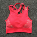 Conjunto de Yoga para mujer, traje deportivo sin mangas, ropa de entrenamiento para gimnasio, Sujetador deportivo para Fitness, pantalones cortos de cintura alta, ropa deportiva de 2 piezas sin costuras Utra