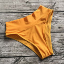 Großhandel Bikini Bottom Hohe Taille Bikini Shorts Tankinis Sporty Panty Solid Candy Farbe Bademode Badeanzug Strand Badehose