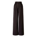 AEL Vintage Autumn Women Pant Suit Dark Brown Loose Blazer Jacket Wide Leg Pants Office Sets (pants and blazer sold separately)