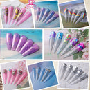 Makartt Jelly Glitter Poly Nail Gel Kit – durchscheinendes Glitzergel-Nagelverlängerungsgel-Nagelverbesserungsset für Anfänger-Maniküre