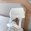 RanHuang, novedad de 2021, bolsos pequeños de piel sintética con solapa a la moda para mujer, bolsos de hombro de diseñador para niñas, bolsos cruzados blancos A1799