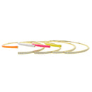 2020 summer new colorful jewelry open adjusted geometric cz Neon enamel geometric bar bangle for women