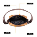 WESTAL Men's Shoulder Bag Casual Genuine Leather Messenger Bag Mini Men's Crossbody Bag Small Men's Sling Bag for Phone 7362