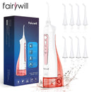 Irrigador Oral portátil Fairywill, USB, 300ml, recargable, irrigador Dental, limpiador de dientes, 3 modos para adultos