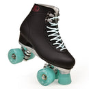 Women's Roller Skates Black and Wine Red 4 Wheels  Shoe High-Toe Quad