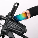 Bike Bag Frame Front Top Tube Cycling Bag Reflective Waterproof 7.0in Phone Case Touchscreen Bag MTB Pack Bicycle Accessories