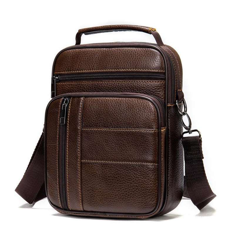 Bolso WESTAL para hombre, bolso de cuero para hombre Desinger, bolsos de hombro de cuero Natural para hombre, bolsos de mensajero para hombre, bolso cruzado pequeño 745