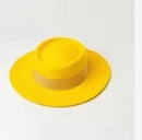 VRIGINER High Quality Autumn Winter Fedora Hat Woman Fashion Big Women 100% Wool Hat Flat Top Ladies Wide Brim Hat For Winter