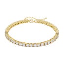 TOPGRILLZ Anklet 5mm/6mm Tennis Chain Anklet Iced Out Cubic Zirconia Hip Hop Punk Fashion Charm Jewelry For Gift Can Adjustable