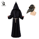 Pest Arzt Christus Kostüme Männer Mönch Cosplay Pest Arzt Maske Steampunk Robe Priester Horror Zauberer Halloween Hexe Frauen