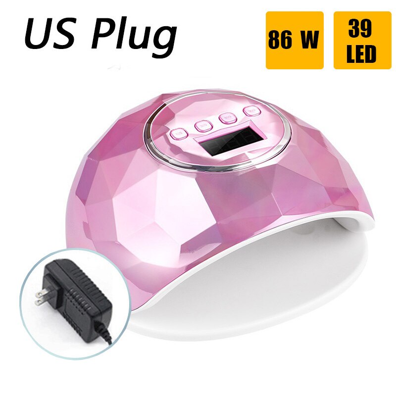 2020 86W lámpara LED UV secador de uñas para manicura con 39 Uds. LED lámpara de secado de uñas de secado rápido luz de curado para todos los esmaltes de Gel