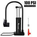 WEST BIKING 120PSI Bicycle Pump Fit Presta Schrader Aluminum Alloy Bike Inflator Foot Pedal Portable Floor Air Inflator Pump