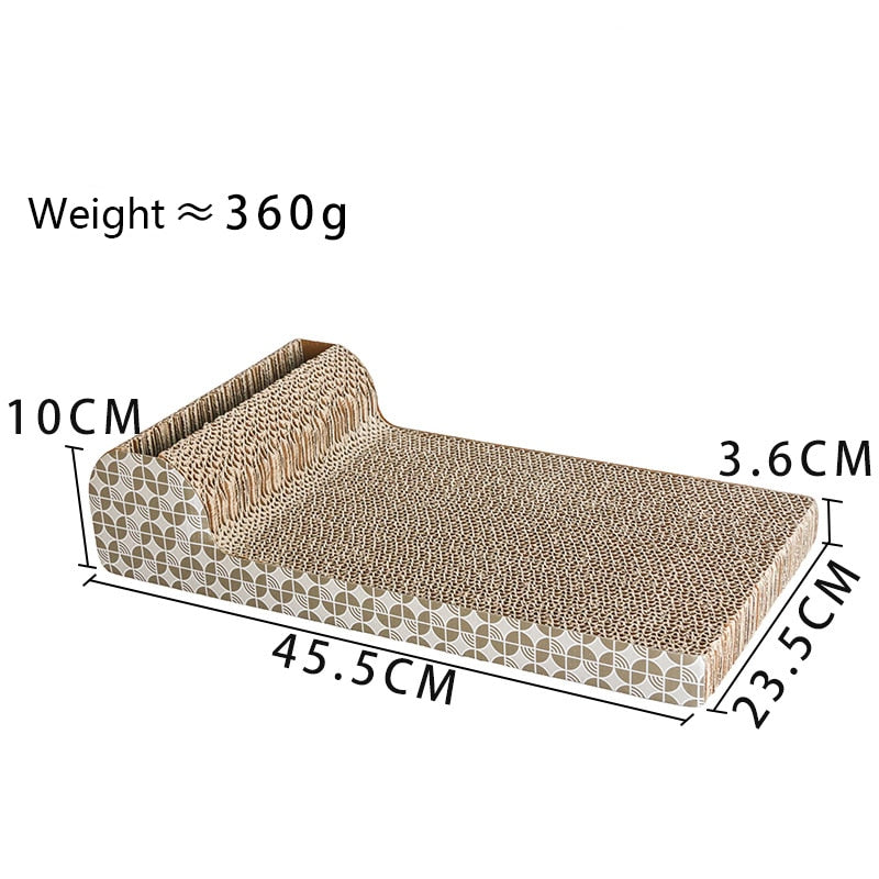 Cat Scratch Board Pad Grinding Nails Interactive Protecting Furniture Pet Toy Corrugated Large Size Catw Scratcher Toy Cardboard