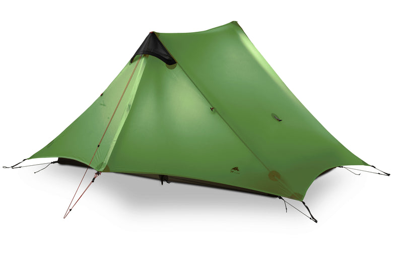 3F UL GEAR Lanshan 2 Rodless Tent 2 Person Professional 15D Silnylon Tent Outdoor Ultralight Camping Tent 3 4 Season tent