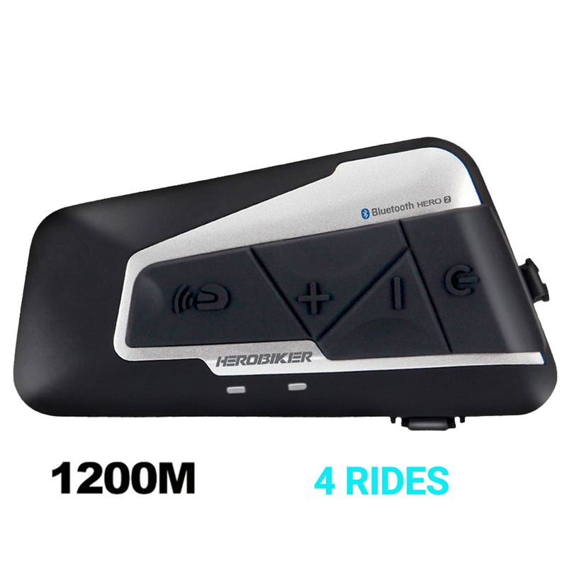 HEROBIKER Motorradhelm Intercom Wasserdichter Lautsprecher Interphone Moto Headset 1200M Drahtloses Bluetooth Helm Interphone