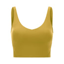 SHINBENE EVERYDAY Cozy Soft Workout Gym Yoga Crop Top Women Naked Feel Padded Athletic Running Fitness Sport Bras Tops