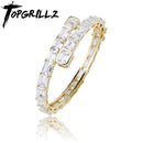 TOPGRILLZ 12mm Bracelet High Quality Iced Out Cubic Zirconia Women's Bracelet Hip Hop Fashion Charm Jewelry Gift For Men Women