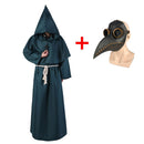 Pest Arzt Christus Kostüme Männer Mönch Cosplay Pest Arzt Maske Steampunk Robe Priester Horror Zauberer Halloween Hexe Frauen