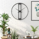 Nordic Metal Wall Clocks Retro Iron Round Face Large Outdoor Garden Clock Home Decoration Wall Clock Modern Design reloj pared