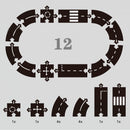 Kids DIY Traffic Roadway Track Puzzle Toys for Children Road Building Motorway Toy Removable Vehicle Cars Track Educational Toys