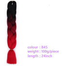 Black Star Hair Ombre Jumbo Extensiones de cabello trenzado Trenzas retorcidas de 24 pulgadas Fibra de cabello sintético para trenzado retorcido para mujeres