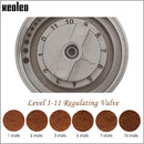 Molinillo de café Manual XEOLEO, molinillo de café de aluminio de 45MM, negro/marrón/plata/oro, Mini fresadora de café portátil de 15g