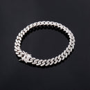 JINAO New 9&quot; 10&quot; Gold/Silver Color Anklet 9mm Charm Cuban Chain Anklet Iced Out Cubic Zirconia Anklet Gift Fashion Jewelry Gift