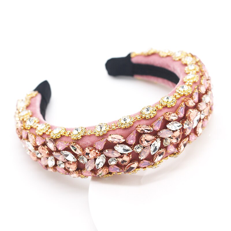 New European and American style Baroque full rhinestone ladies prom headband luxury heavy industry exquisite hair accessories832