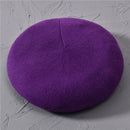 Women Beret Fashion Hat Winter Female Knitted Cotton Wool Hats Spring Brand Girls Wool Solid Color Beret