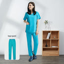 Hospital Operating Room Black Blue Nurse Scrubs Set Beauty Salon Work Uniform Medical Surgical Tops Pants Pet Doctor Workwear