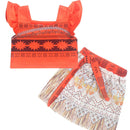 2020 Princess Moana Cosplay Costume for Children Vaiana dress Costume with Necklace for Halloween Costumes for Kids Girls Gifts