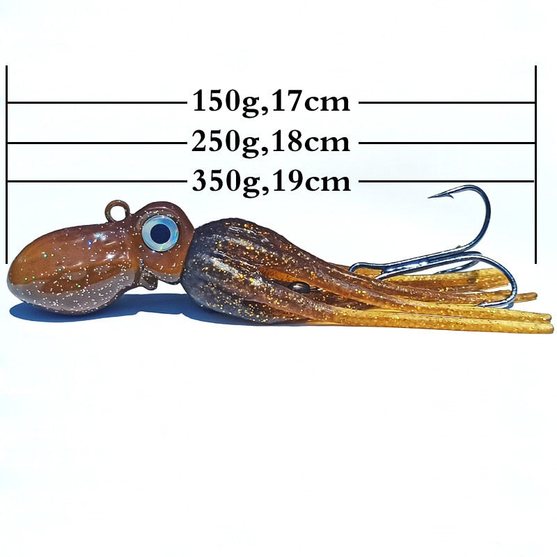 100g 150g 200g 250g 300g 350g 400g 450g tenya squid tail lure  lead jig jig head with skirts squid jig octopus jig sea jig