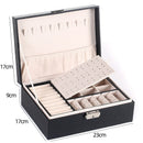 PU Leather Jewelry Storage Display Portable European-Style Multi-Function Packaging Box  With Drawer Winter Gift