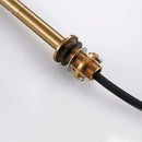 Smesiteli New Faucet Invisible Pull Out Sprayer Head Double Hole Single Handle Hot And Cold Solid Brass Kitchen Sink Mixer Tap