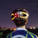 Casco de bicicleta, mallas de señal de giro LED, casco de ciclismo moldeado integralmente recargable, casco de bicicleta de montaña, casco de bicicleta de carretera, sombrero de seguridad deportivo