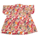 Traditional Japanese kimono Dark Red Yukata Feeling Clothes With Obi Halloween Cosplay Girls Dress