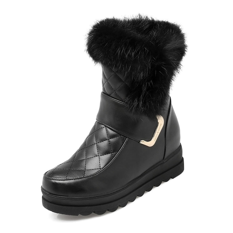 DORATASIA New Winter 34-43 Casual Flat Platform Snow Boots Women Warm Fur Platform Booties Ladies Height Increasing Shoes Woman