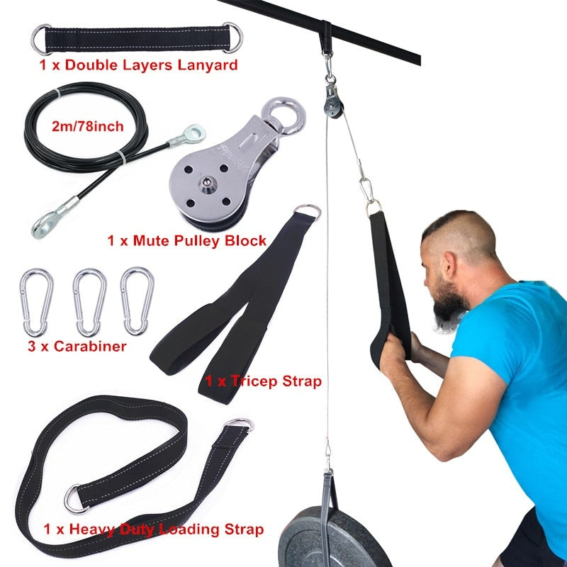 Fitness Home Gym Cable Machines Attachment Crossfit Bodybuilding Muskelkrafttraining Trainingszubehör Trizepsübung