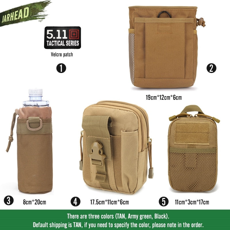 Universal Tactical MOLLE Car Seat Back Organizer military MOLLE Panel Vehicle Seat Cover Protector Kit Mat Black