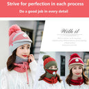 2020 New 3 Pieces Set Women's Knitted Hat Scarf Caps Neck Warmer Winter Hat For Ladies Girls Skullies Beanies Warm Fleece Caps